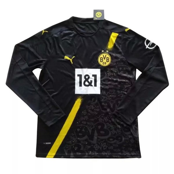Tailandia Camiseta Borussia Dortmund 2ª ML 2020/21 Negro
